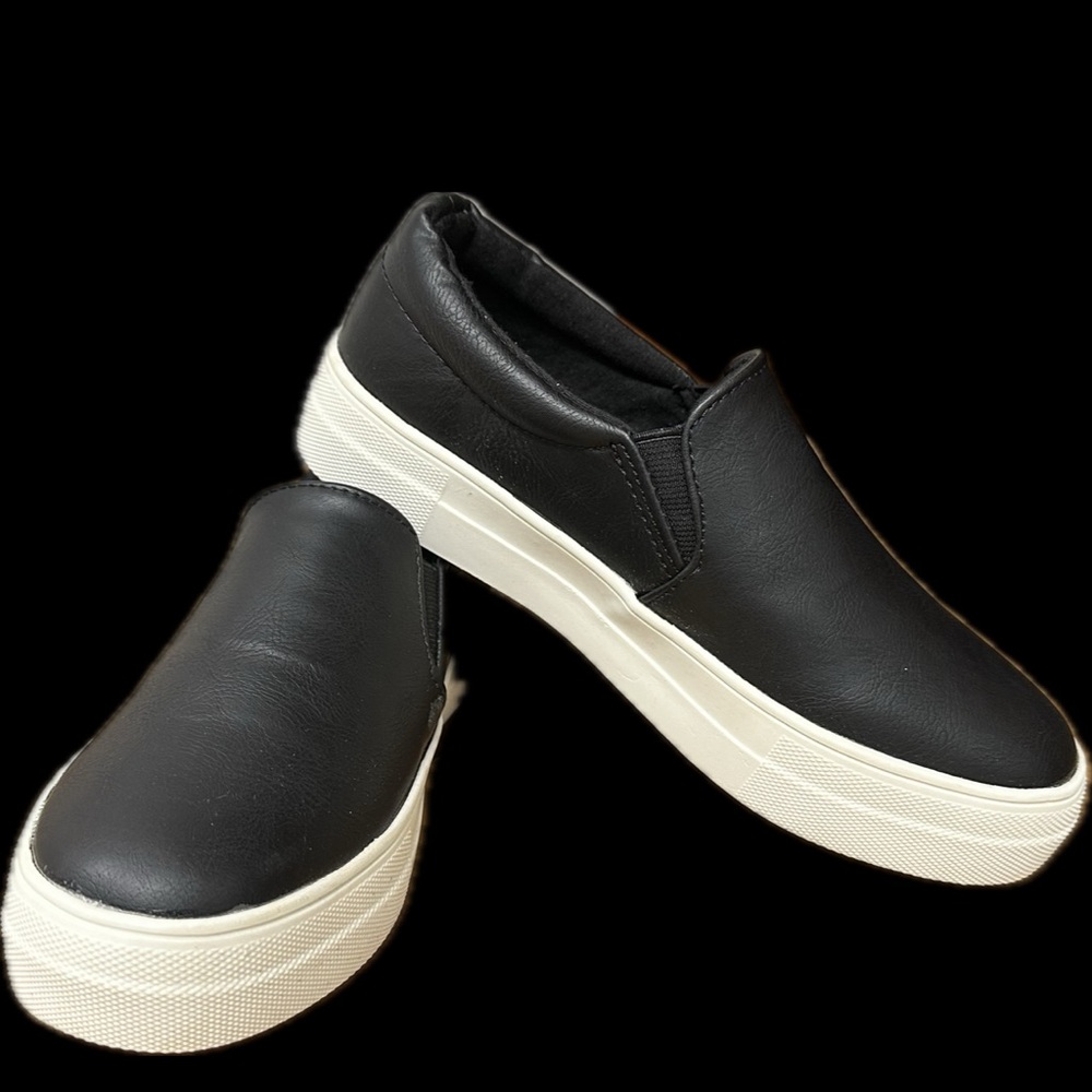 Black Slip-On Sneakers